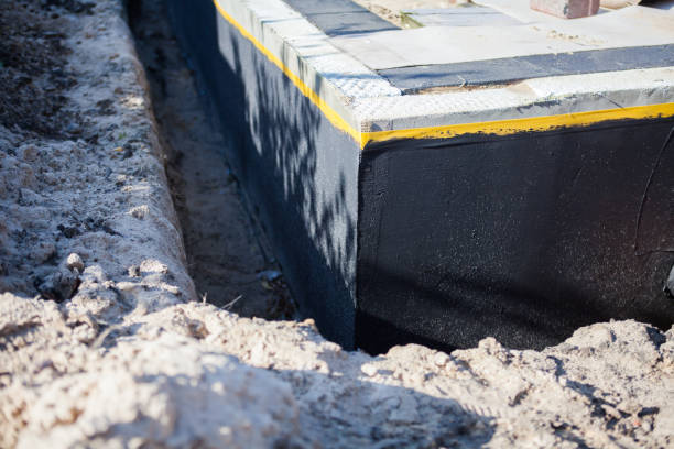 Residential Waterproofing installation at a Huntington Station, NY home by SJ Waterproofing Pros